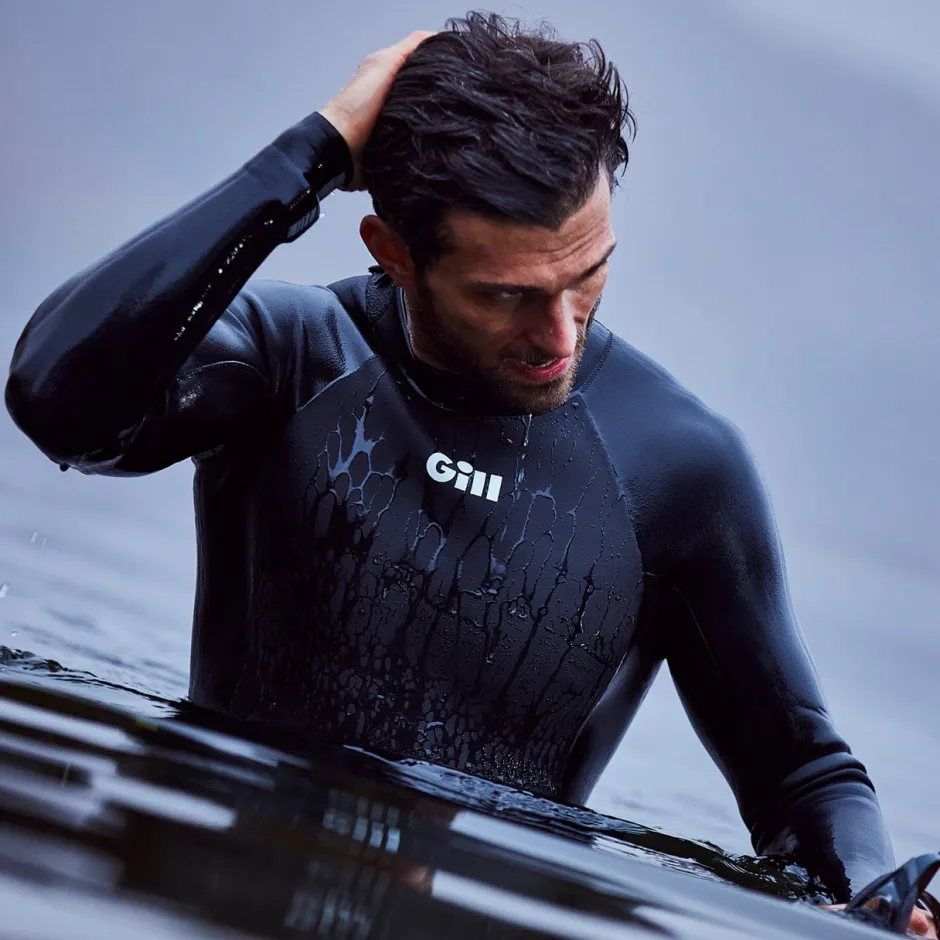 Wetsuits|Gill Marine Men’s Pursuit Wetsuit 4/3mm Back Zip