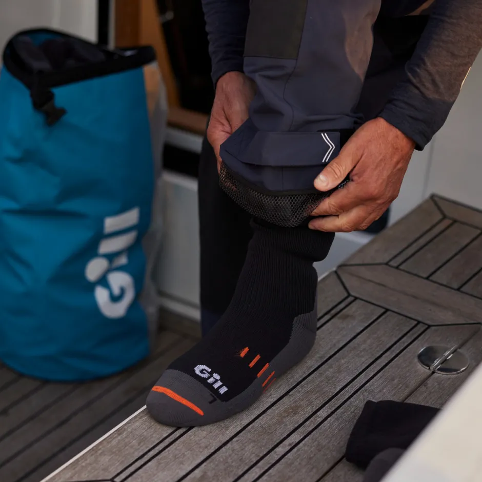 Power Boating|Outdoor Adventure|Gill Marine Waterproof Boot Sock Graphite