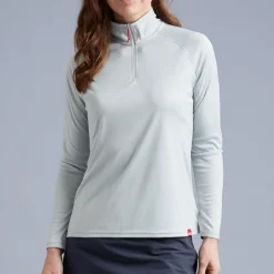 T-Shirts|Tops|Gill Marine Women’s UV Tec Zip Tee – Long Sleeve